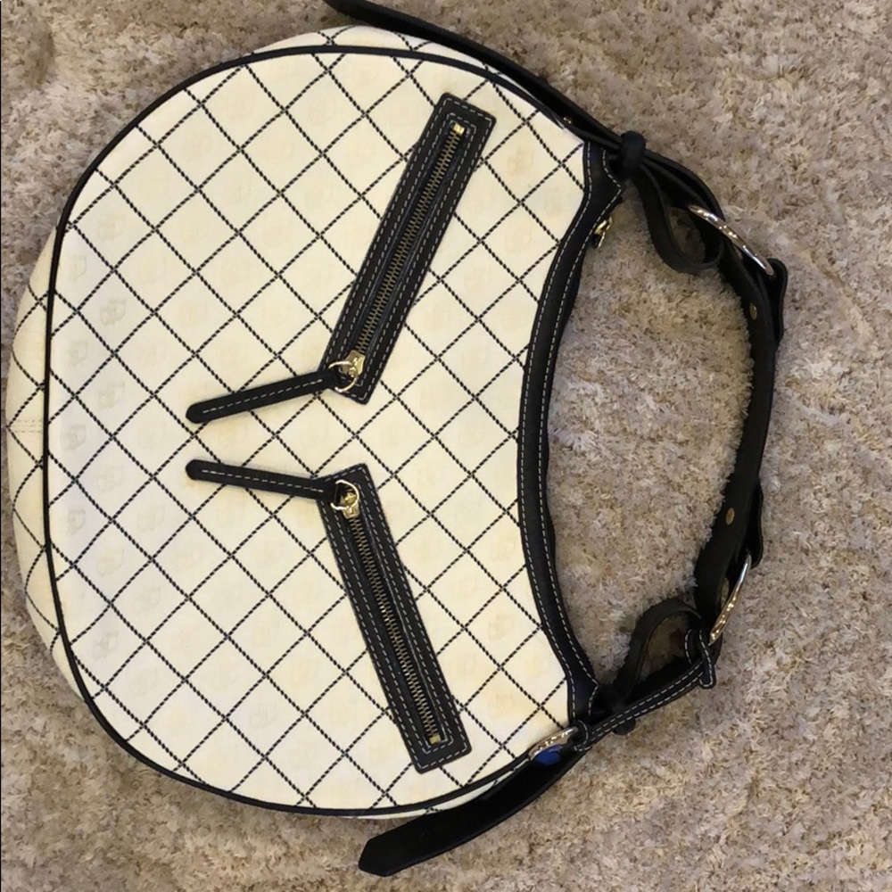 Dooney & Bourke signature print circle hobo